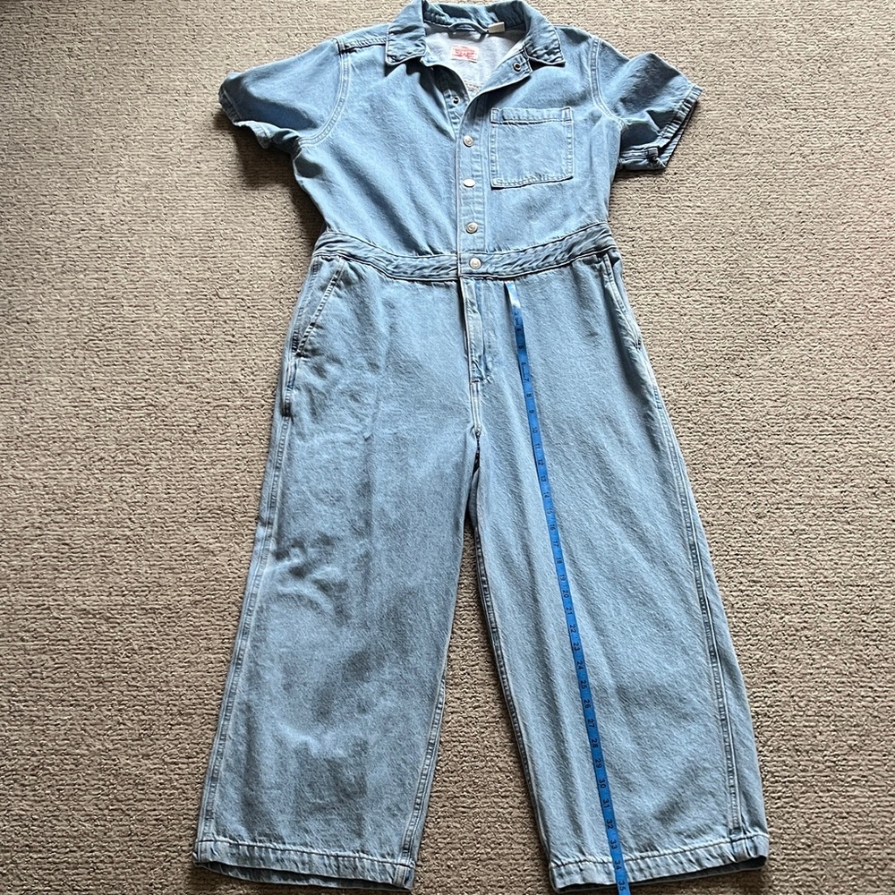 Levi's Light Blue Denim womens Short-Sleeve One-Piece